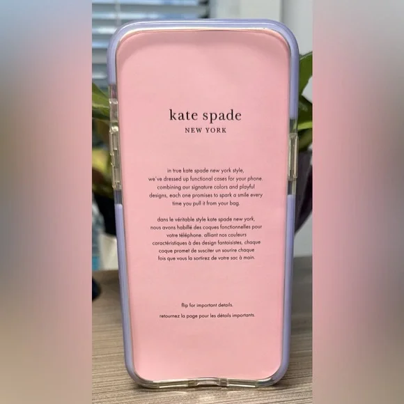 KATE SPADE ♠️ Lavender protective case for iPhone 12 Pro Max.  Excellent value! - Picture 5 of 9